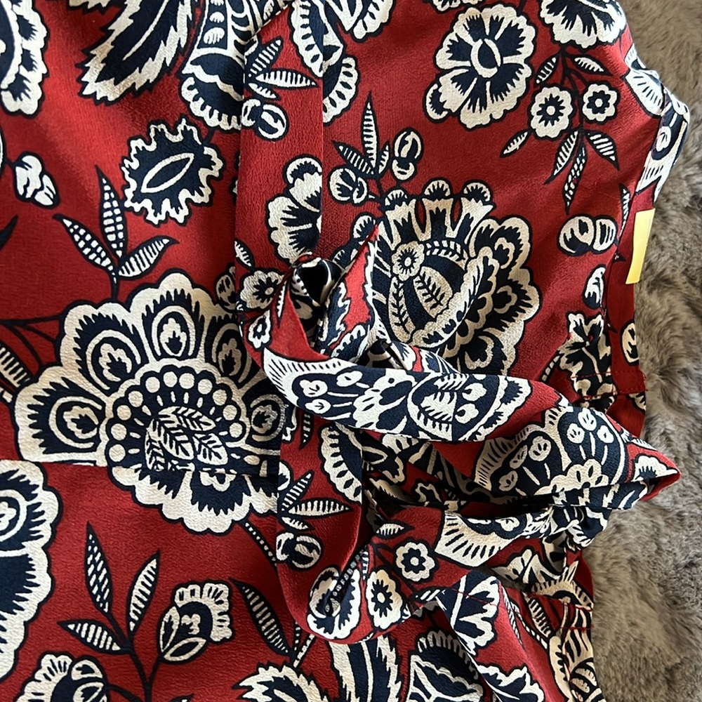 Madewell Silk Tie Back Blouse - Picture 4 of 5